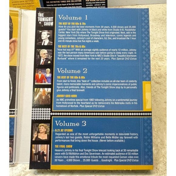 Johnny Carson Ultimate Collection 3 DVD Set The Tonight Show Long Box 7 Hours - Picture 6 of 8